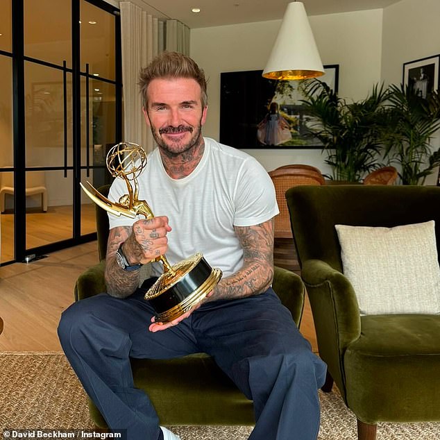 David's Beckham documentary - which was released in October 2023 - received five Emmy nominations as well as a BAFTA nom
