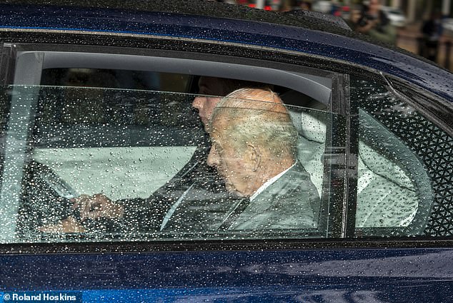 King Charles arrives at Clarence House, in London, ahead of a meeting with his son Harry. The monarch has made no secret of his wish to spend time with his grandchildren