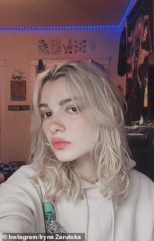 Iryna has been pictured wearing her favorite mushroom hoodie