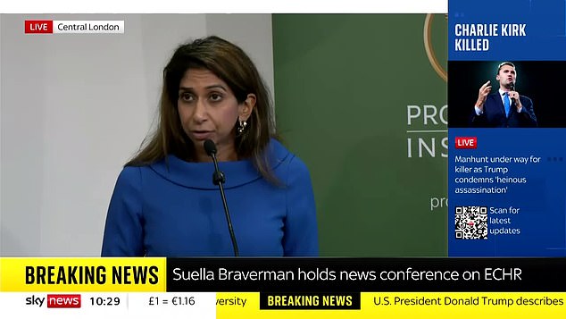 Tory former home secretary Suella Braverman published a 50-page plan titled: 'Why and How to Leave the ECHR: Roadmap to Freedom'