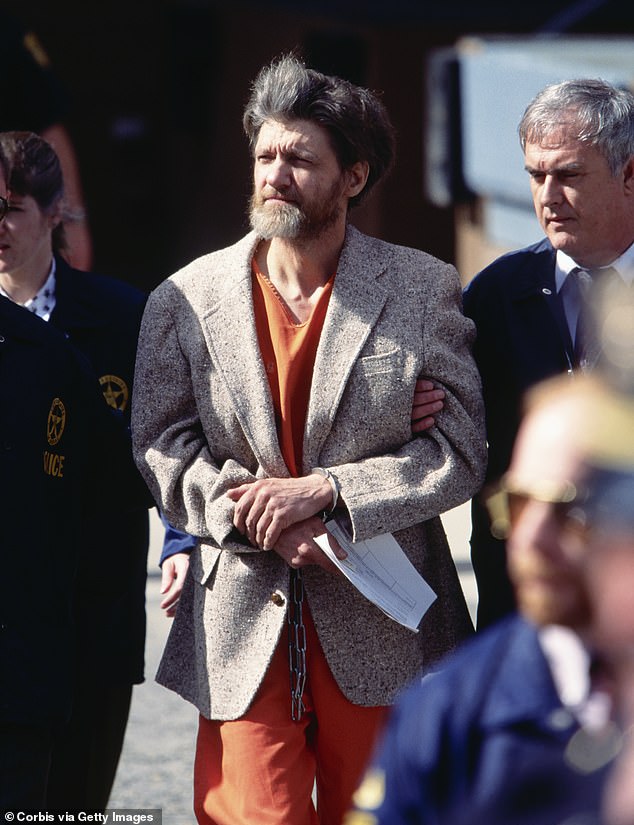 Swecker says finding Kirk's killer could be as arduous as the complex manhunts for Unabomber Ted Kaczynski (pictured) or the Boston Marathon bombers Tamerlan and Dzhokhar Tsarnaev