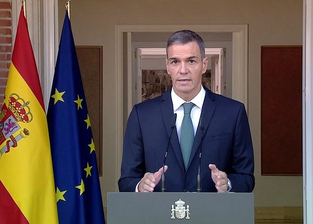 Earlier this week Spanish leader Pedro Sanchez announced an arms embargo on Israel and was criticised for reportedly expressing regret over the country not having nuclear weapons to 'stop Israel'