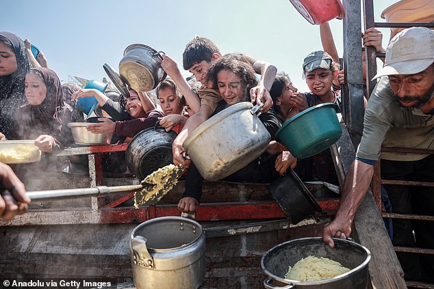Large parts of major cities have been completely destroyed and around 90 percent of some two million Palestinians have been displaced, with food becoming scarce