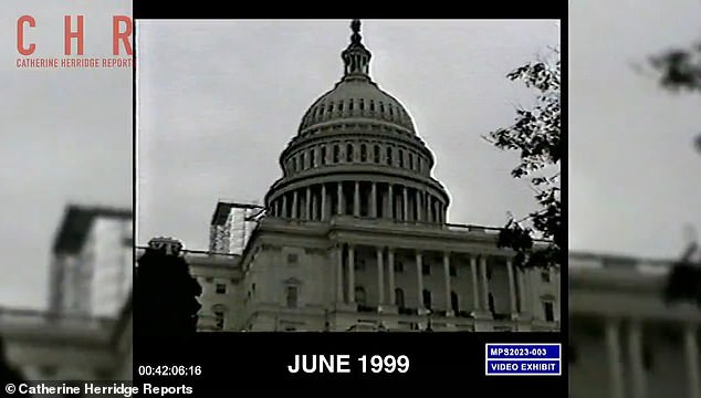 The men took video of landmarks in D.C., including the U.S. Capitol