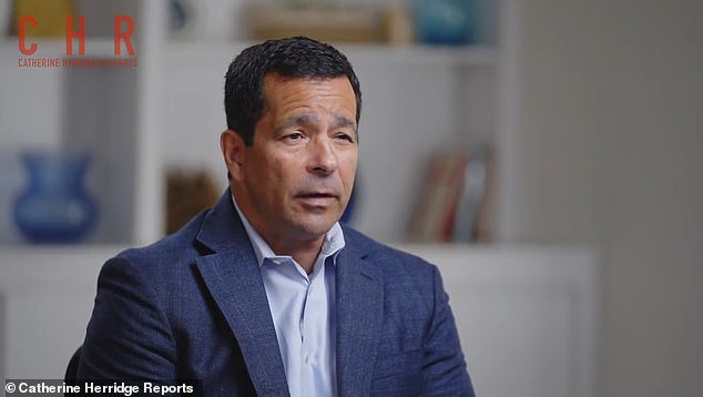 Former director of the National Counterintelligence and Security Center Bill Evanina (pictured) said the clips are 'clearly not a tourist video – it's very specific with intent of not only the visualization of multiple sides of the building, but also the security detail'