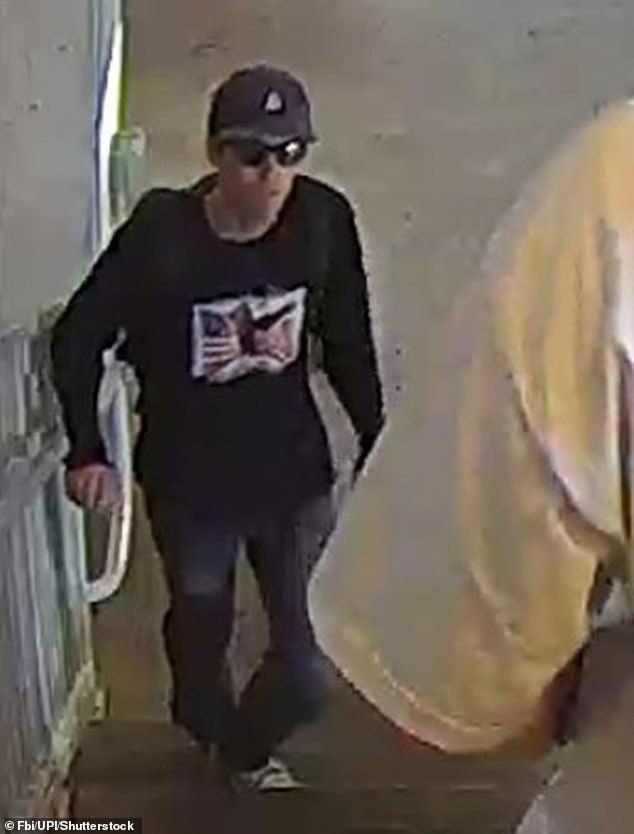 The FBI has released images of a person of interest (shown above) in Kirk's assassination as they asked the public for help identifying them