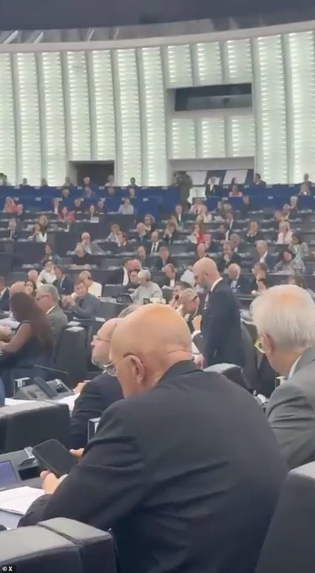 Rowdy scenes erupted today after the European Parliament refused a hard-wing request for a minute of silence to honour slain US activist and President Donald Trump ally Charlie Kirk