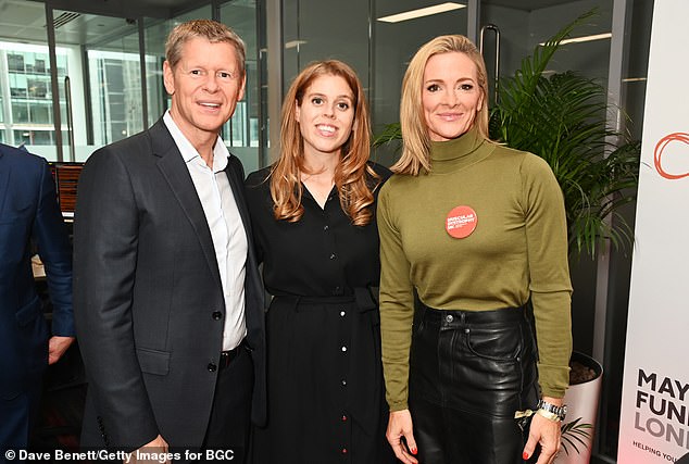 Beatrice posed for pictures with new Match of the Day presenter Gabby Logan, and BGC's chief operating officer Sean Windeatt