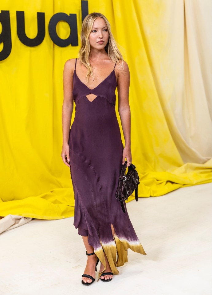 Lila Moss at the Desigual fashion show.