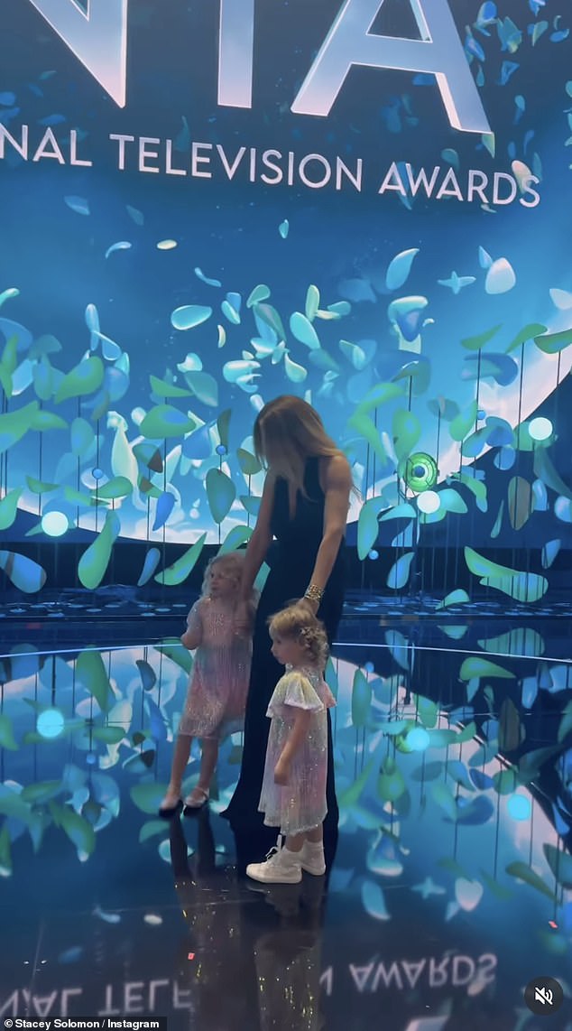 Despite her triple defeat, Stacey stayed positive, sharing a sweet video compilation of her evening at the awards, dancing with Joe, playing with her daughters and laughing with her colleagues