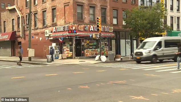 A view of the Bed-Stuy area where Siwiak ended up after getting off the wrong train stop
