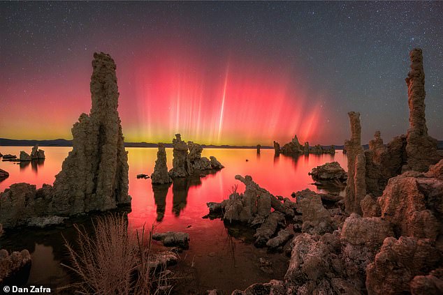 Aurora Over Mono Lake came highl commended by Dan Zafra in Spain
