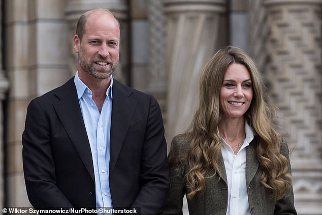William, Prince of Wales and Catherine, Princess of Wales visit the Natural History Museum a week ago