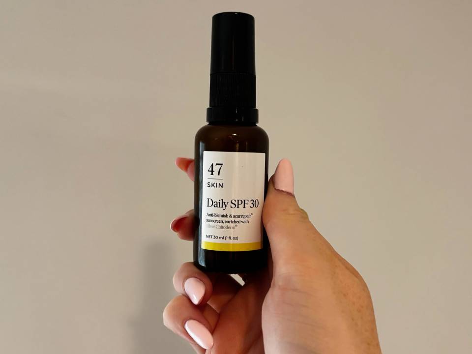 47 Skin Daily SPF 30 sunscreen.