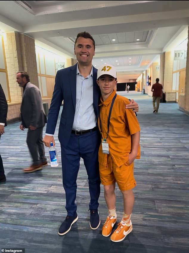 My young son (pictured) once took three flights just to shake his hand at a Turning Point event