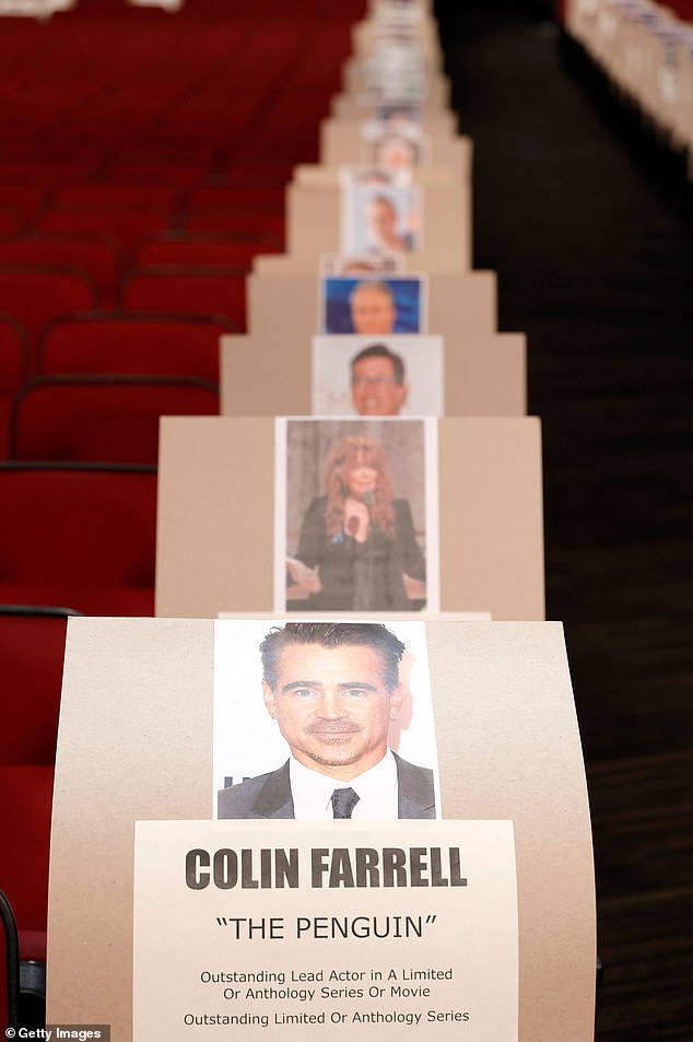 Colin Farrell will be sitting ahead of a slew of stars