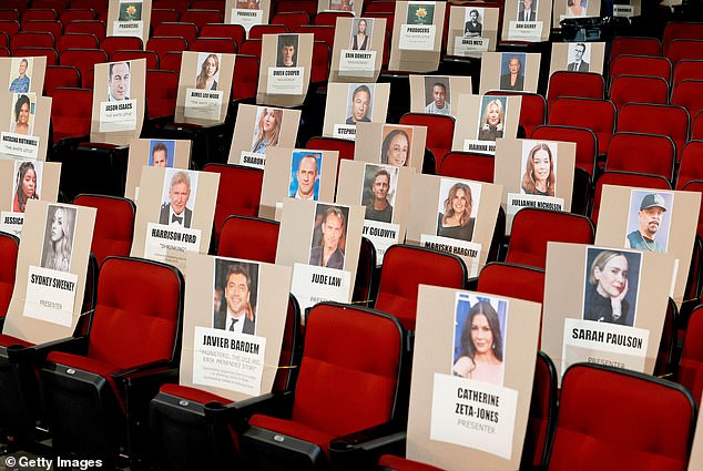 Catherine Zeta-Jones has been placed directly in front of Sarah Paulson