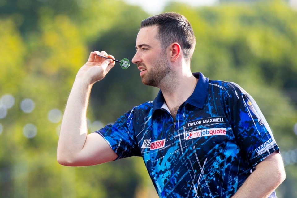LONDON, ENGLAND - JULY 08: Luke Humphries during the The Hyde Park Darts Championship at Hyde Park on July 08, 2025 in London, England. (Photo by James Smith/Sam Snap/Getty Images)