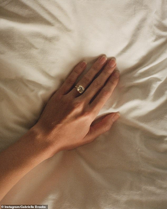 Gabriella took to Instagram to show off her impressive diamond sparkler