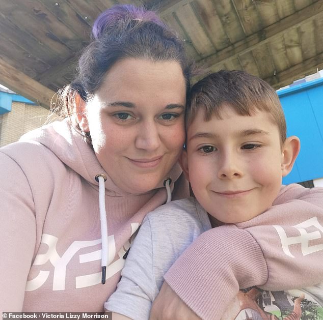 Kyle (pictured with his mother) was tragically diagnosed when he was just eight, in 2019 - but their beloved son, heartbreakingly, soon passed away