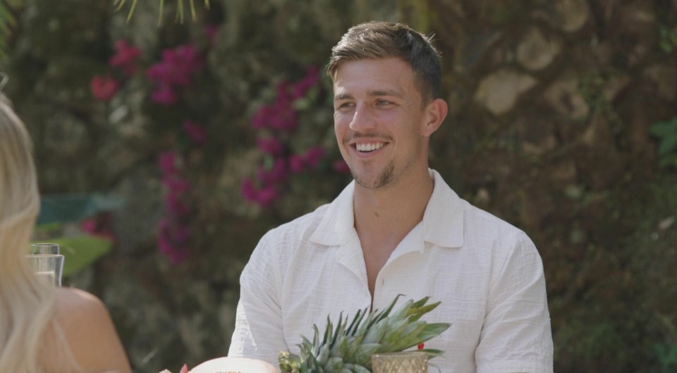 Mitch Taylor on Love Island.