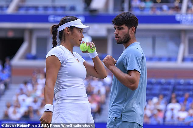 Alcaraz, 22, had previously been romantically linked to doubles partner Emma Raducanu