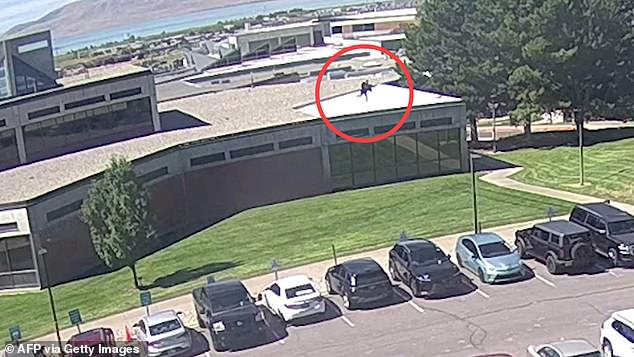 Robinson's arrest comes after a manhunt for the suspect stretched to over a day and a half, during which officials released surveillance showing a figure on top of a roof leaping from a building and sprinting into a nearby neighborhood after Kirk was shot from around 200 yards away