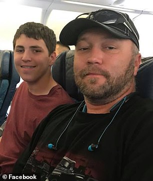 Tyler Robinson with his father, Mat