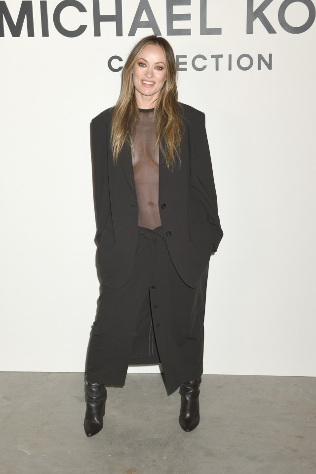 Olivia Wilde at the Michael Kors fashion show.