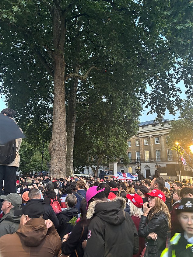 Turning Point UK CEO Jack Ross spoke at the vigil on Friday
