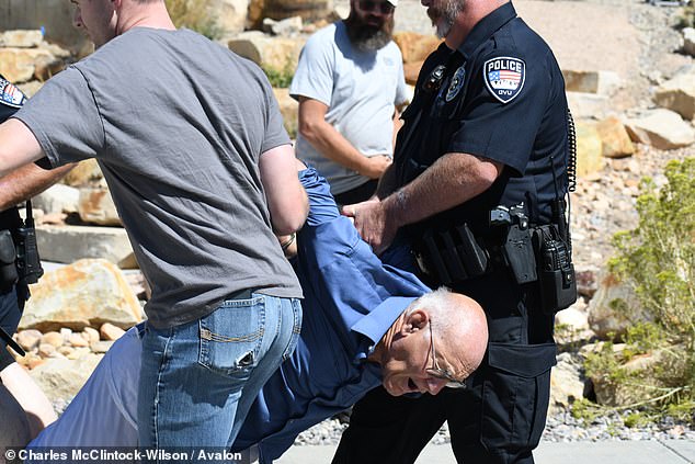 George Zinn was arrested at the scene and dragged away after falsely claiming he was responsible for killing Kirk