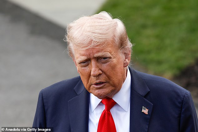 Donald Trump (pictured) said on Friday he hoped Charlie Kirk’s killer would be executed as a two-day manhunt across the United States for the assassin came to an end