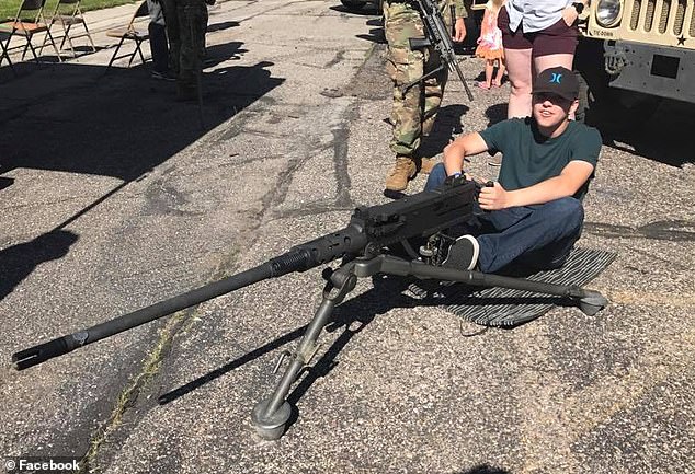 Tyler Robinson, 22, was named on Friday as the alleged killer who shot Charlie Kirk. He had a childhood obsession with guns and was seen posing with an M2 Browning 50. calibre machine gun in social media pictures
