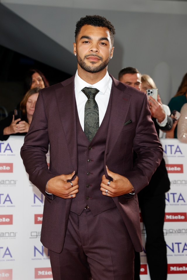 Jamie Rhodes at the NTA awards.