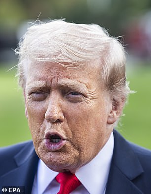 US president Donald Trump