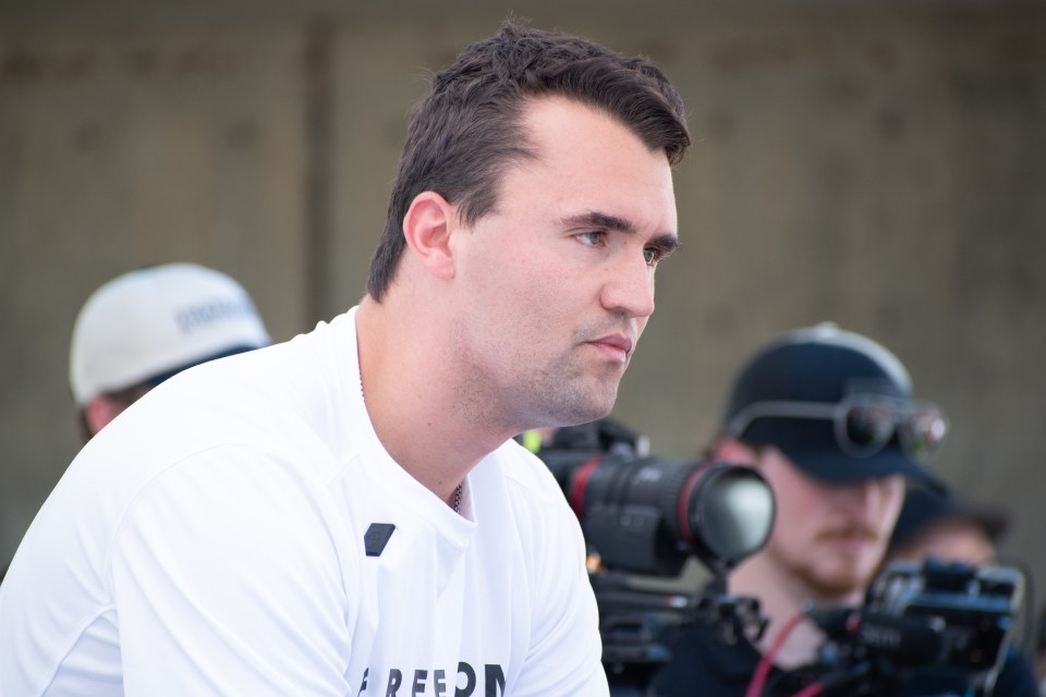 Charlie Kirk, founder of Turning Point USA, at a public event.