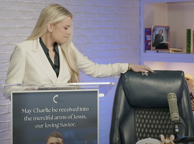 Right-wing activist and commentator Charlie Kirk appears at a Utah Valley University speaking event in Orem, Utah shortly before he was assassinated