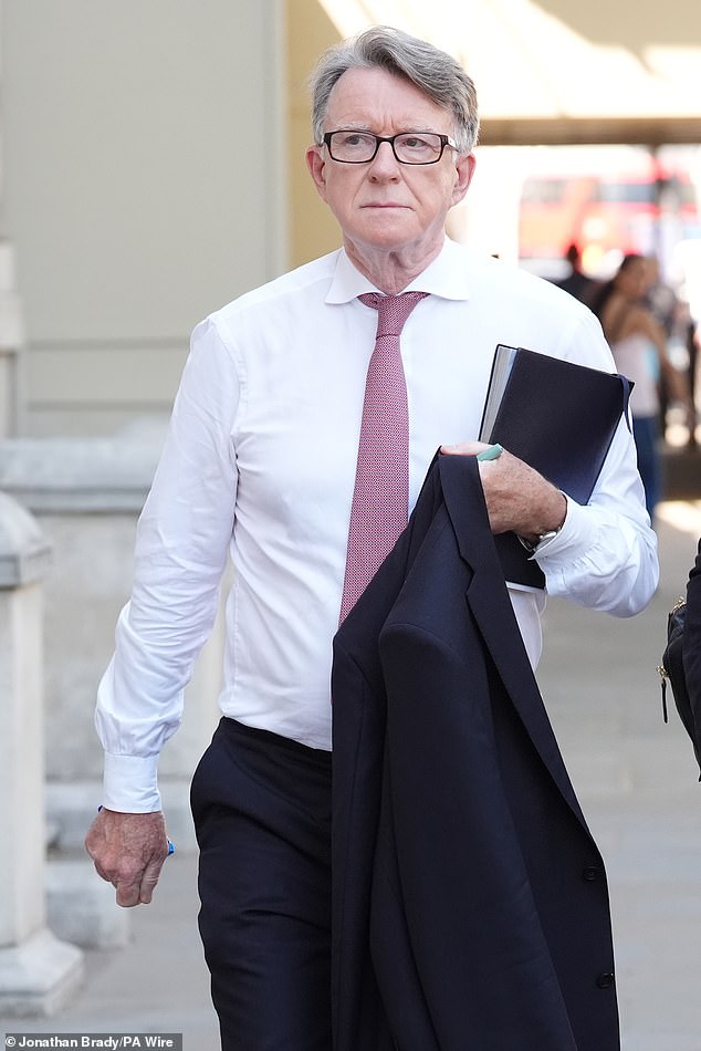 Starmer this week fired US ambassador Lord Peter Mandelson over his links to disgraced paedophile Jeffrey Epstein