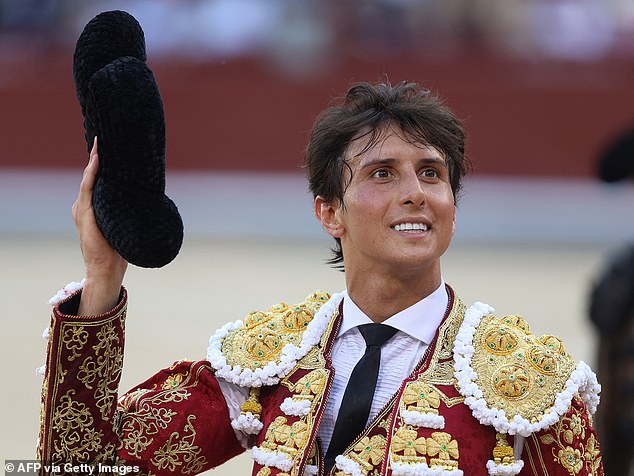 Many dream of following in the footsteps of legendary matadors like Andres Roca Rey (pictured), who has become a multi-millionaire by raking in up to ¿400,000 per fight