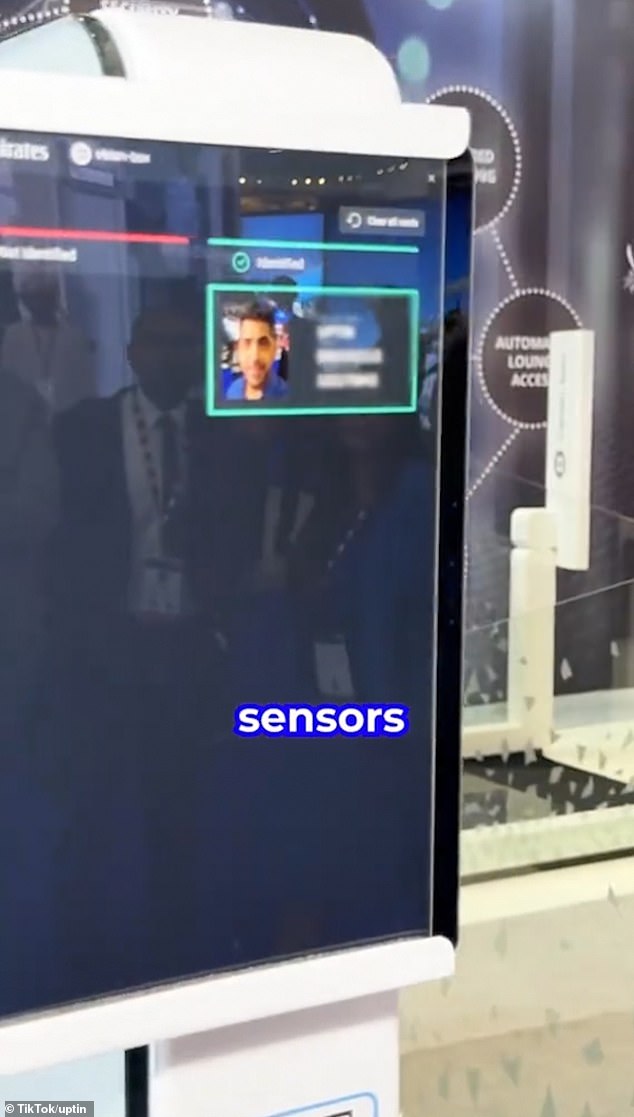 All passengers need to do to be able to use the new system (pictured) is register their passport details and provide a photo in advance of hitting the terminal
