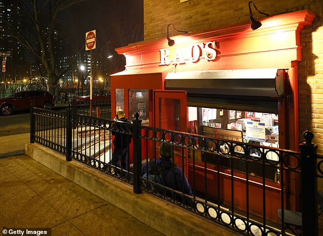 Just over an hour after Patel announced that a 'subject' was in custody for Kirk¿s murder, he walked back the statement in a follow-up post on X - all while sources close to him said he was dining at Rao¿s, the exclusive Italian restaurant in Manhattan (pictured)