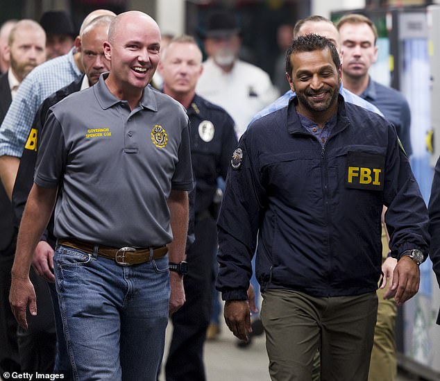 Patel (pictured right) reportedly held an expletive-laden conference call with over 200 FBI personnel Thursday morning, warning his agents that he would no longer tolerate any more 'Mickey Mouse operations'