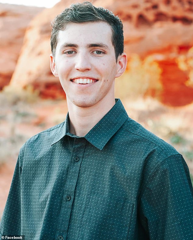 Tyler Robinson (pictured), a 22-year-old from Washington, Utah, and former student at Utah State University was arrested Thursday night following a tip-off from his family members
