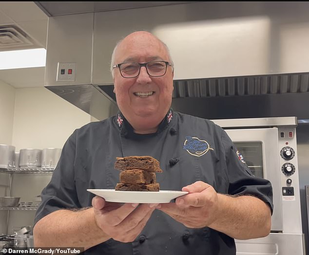 In a video shared to his YouTube channel, ex royal cook Darren McGrady, born in Nottinghamshire, said he would make brownies using 'a shot of espresso coffee'
