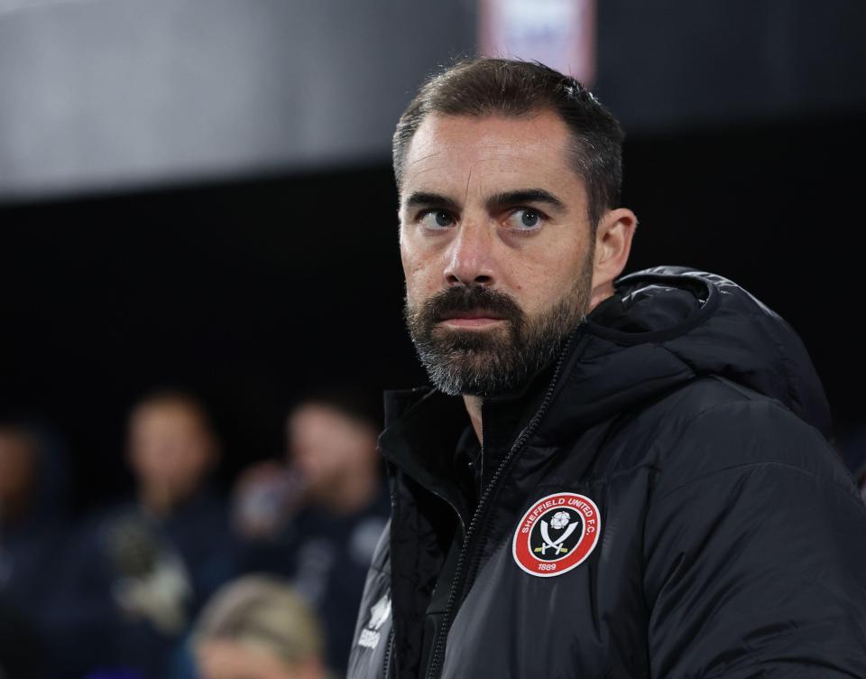 Ruben Selles, manager of Sheffield United.