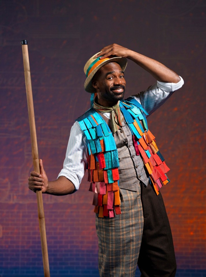 Ore Oduba in costume for Chitty Chitty Bang Bang.