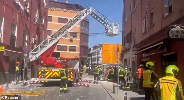 Neighbours told El Pais that the blast occurred in an area treated as an inhabited ground floor