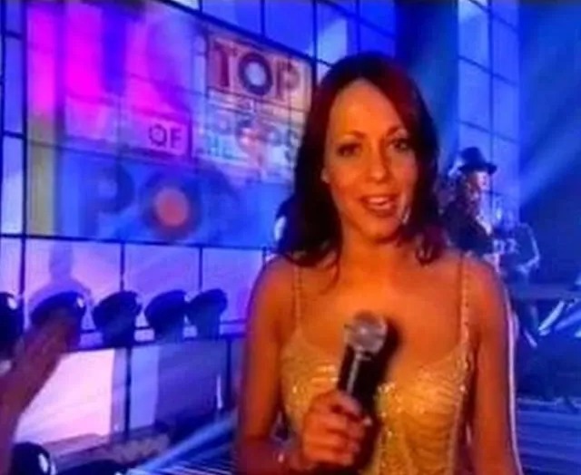 Sarah Cawood presenting Top of the Pops.