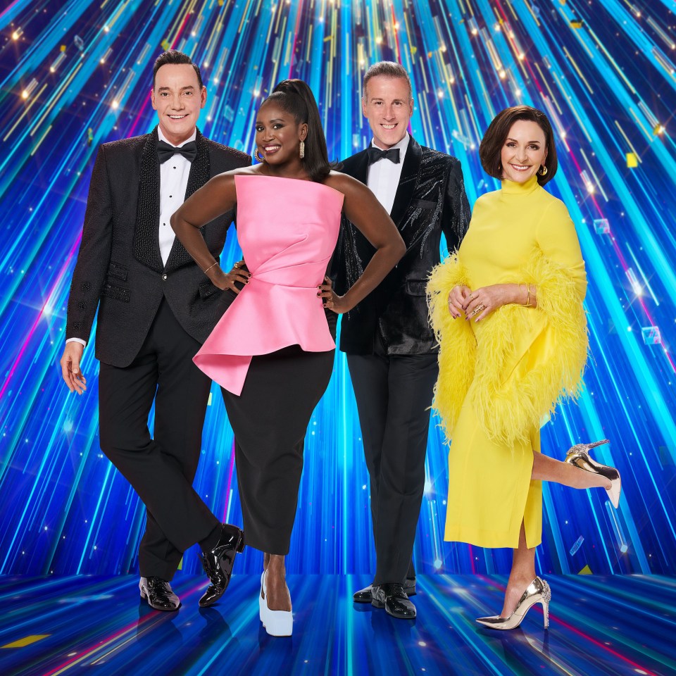 Strictly Come Dancing judges: Craig Revel Horwood, Motsi Mabuse, Anton Du Beke, and Shirley Ballas.