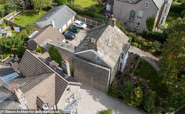 The impressive structure completely obscures the view from the new house
